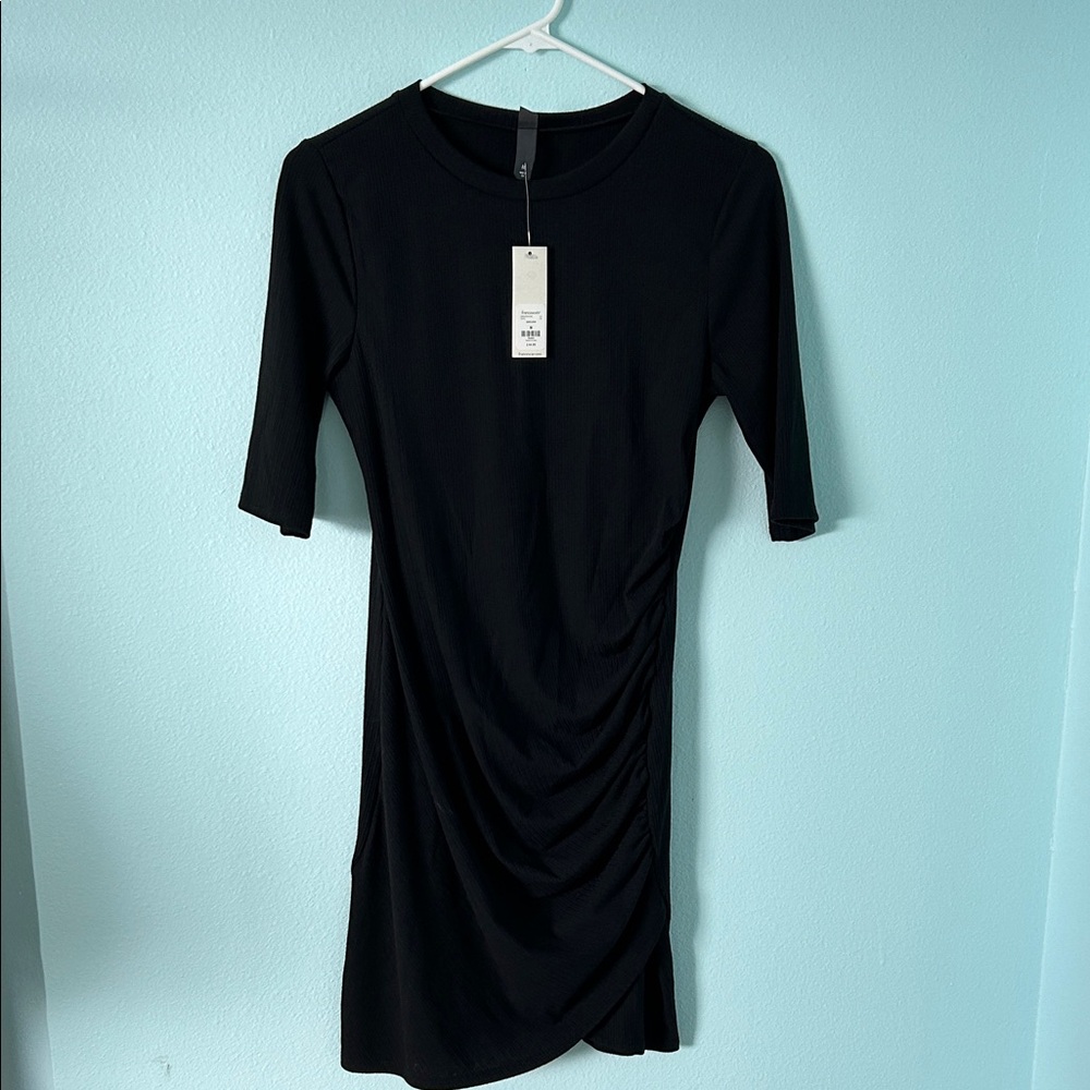 Alya Black Midi Dress